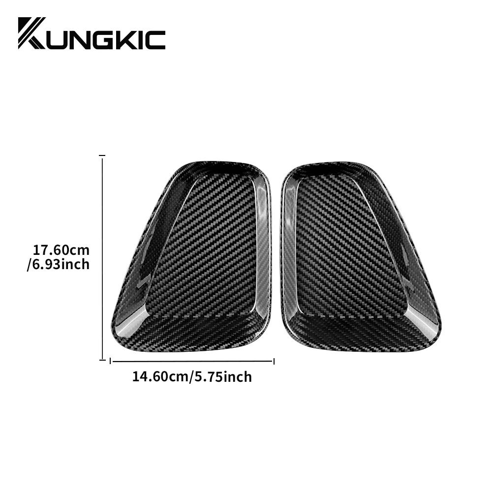 Carbon Fiber Tail Light Cover Sticker for Fiat 500 Abarth 595 695 2017-2023