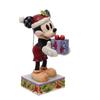 Enesco Statue/Figure "Disney Traditions" Secret Santa Mickey Mouse, Size: 10 X 6.5 X H15.5cm, DTR6013060