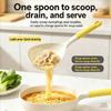 2-in-1 Multipurpose Cooking Ladle Large Strainer Spoon for Dumpling Pasta