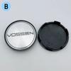 4pcs 65mm Vossen Logo Emblem Car Wheel Center Caps Auto Rim Center Cover Replace Car Accessories