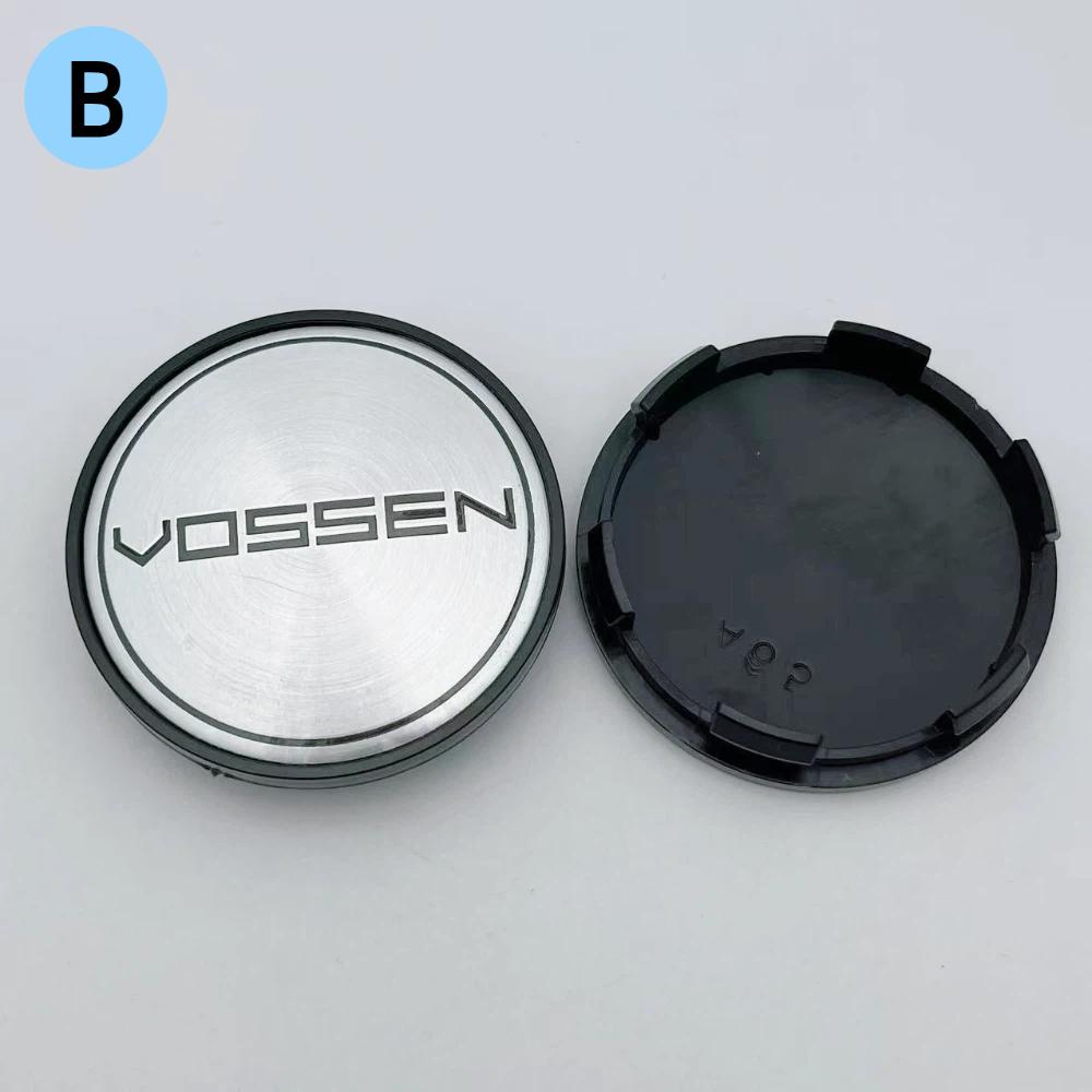 4pcs 65mm Vossen Logo Emblem Car Wheel Center Caps Auto Rim Center Cover Replace Car Accessories