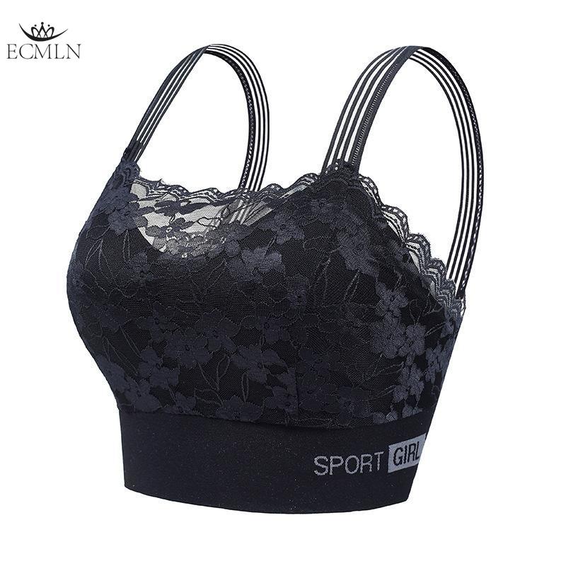 Sexy Lace Beautiful Back Wrap Vest with Breast Pads Large Size Anti-exposure Bottoming Chest Wrap Bra Underwear Bralette for Women