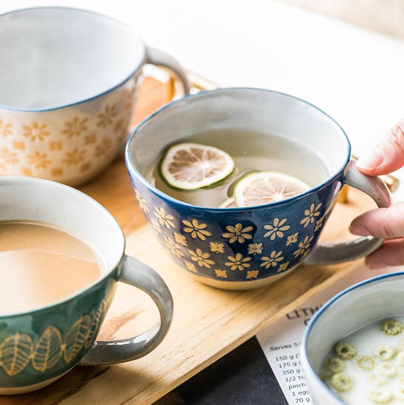 Vintage Keramiktasse, Keramik-Kaffeetasse, Milch-/Teetasse, Markentasse, Wasserglas, einzigartige Geschenke, Haushaltsbedarf
