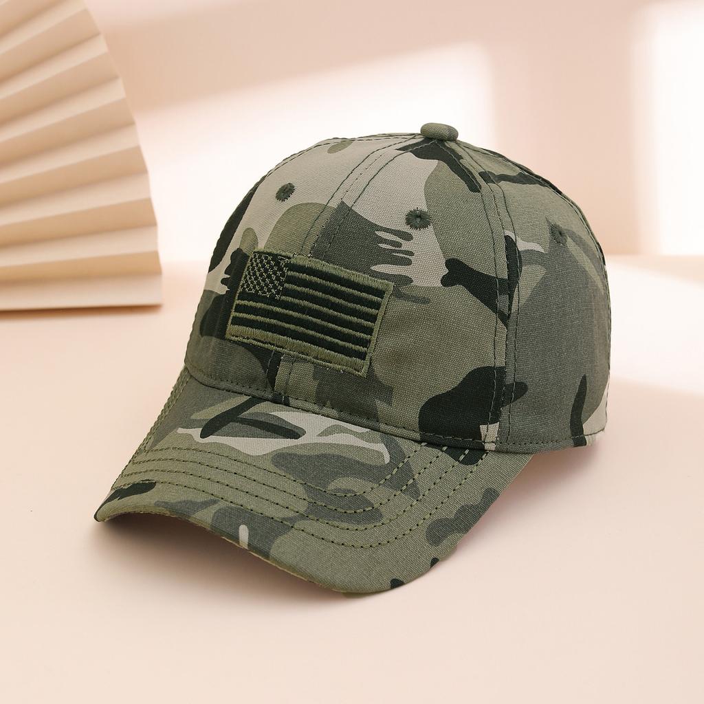 Fashion Embroidered Us Flag Baseball Cap, Soft Top Curved Brim Adjustable Sun Hat, Outdoor Travel Shade Cap