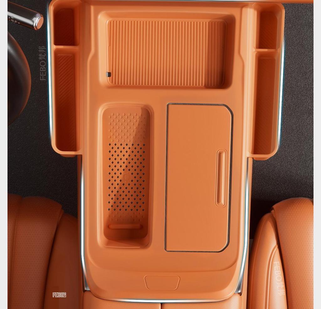 Gaoshan 7/8/9 Center Console Silicone Dustproof Anti-slip Mat for Car Interior Modification