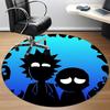 Tappeto Rotondo Ufficio Rick "Morty", Sotto Sedie da Ufficio Camera da Letto Soggiorno Decorazioni per la Casa a0908191