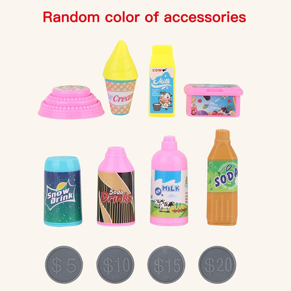 Låtsaslek för barn Leksak Dryckesautomater med Simuleringsmynt Rollspel Pedagogisk Presentleksak