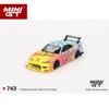 MINIGT 1:64 LB Super Silhouette S15 SILVIA LB KUMA MGT alloy car model 743