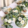 180cm Eucalyptus Vine Flower Artificial Green Plant Realistic Vine Home Decoration