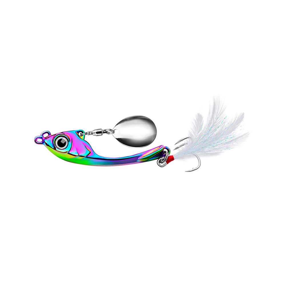Spinner Bait 9g 13g 17g Trolling Rotating Spoon Wobbler with Sequin Artificial Bait for Bass Freshwater and Saltwater