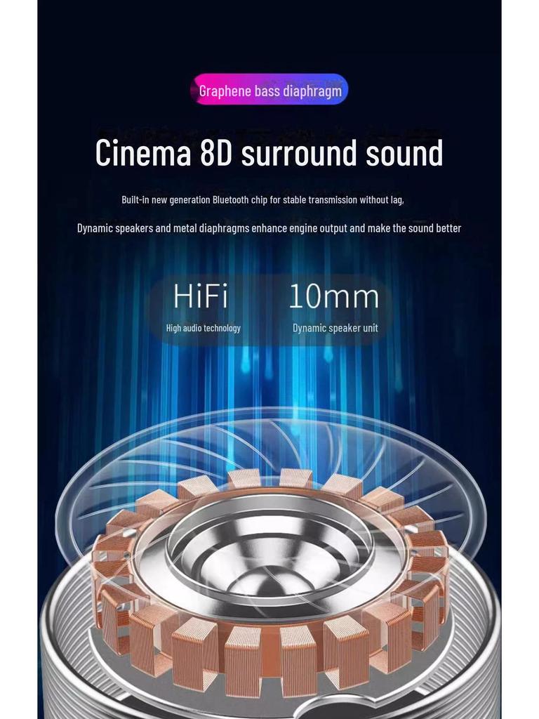 F9 Bluetooth In-Ear Wireless Gaming Headset with Touch Control & Power Display