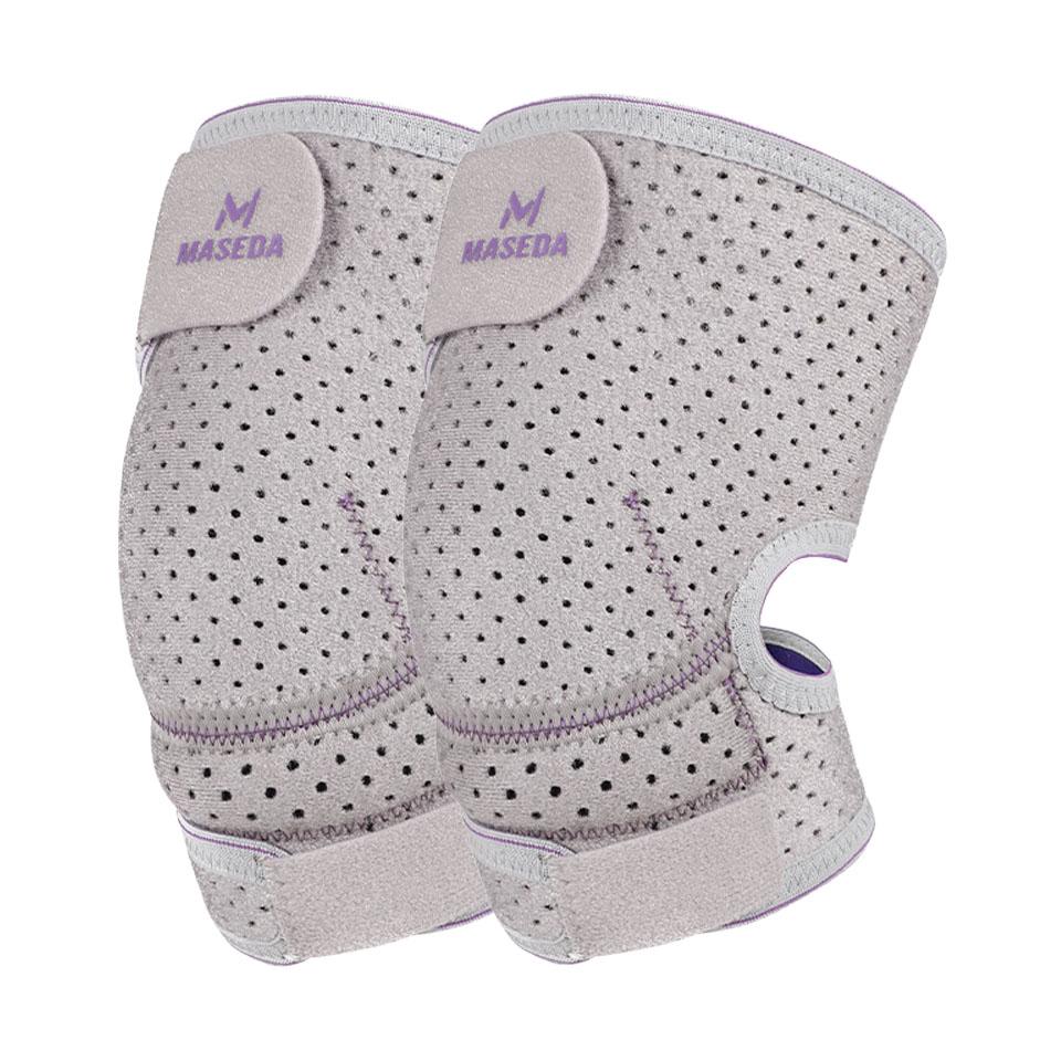 1/2 st Andningsbar Knästöd Förtjockad Eva Minska Meniskskada Skydda Knäskålen Dubbel Rem Trycksättning Knäskydd