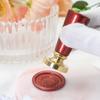 Replacements Solid Wood Handles/Heating Stamp Wax Silver Spoon For Stamp Scrapbooking Stamps Wax Seals Tools And Accessories