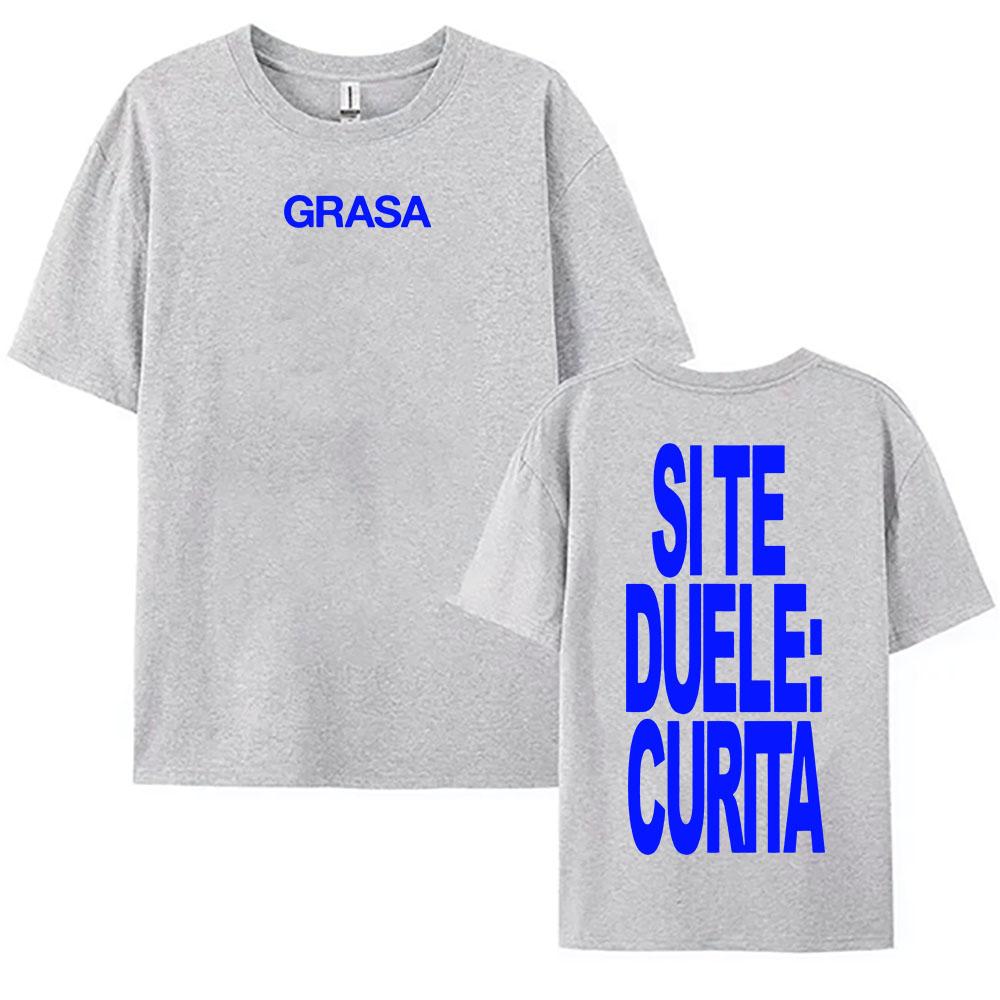 TIENES QUE APRENDER A AMARTE Tshirts SI TE DUELE CURITA Print T-shirt Nathy Peluso Singer Graphic T Shirt Cotton Tees