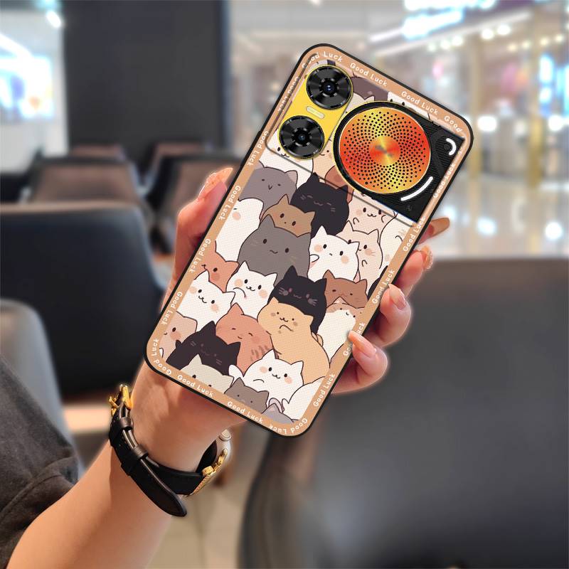 Silikonhülle Handyhülle für ZTE Nubia Music2 Stoßfest Cartoon Vollständig umschließend Langlebig Staubdicht TPU Modisches Design Niedlich