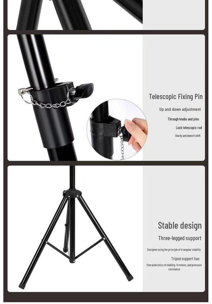 Foldable Portable Laptop Stand Desk: Adjustable Height Riser for Office, Desktop, Outdoor & Live Streaming