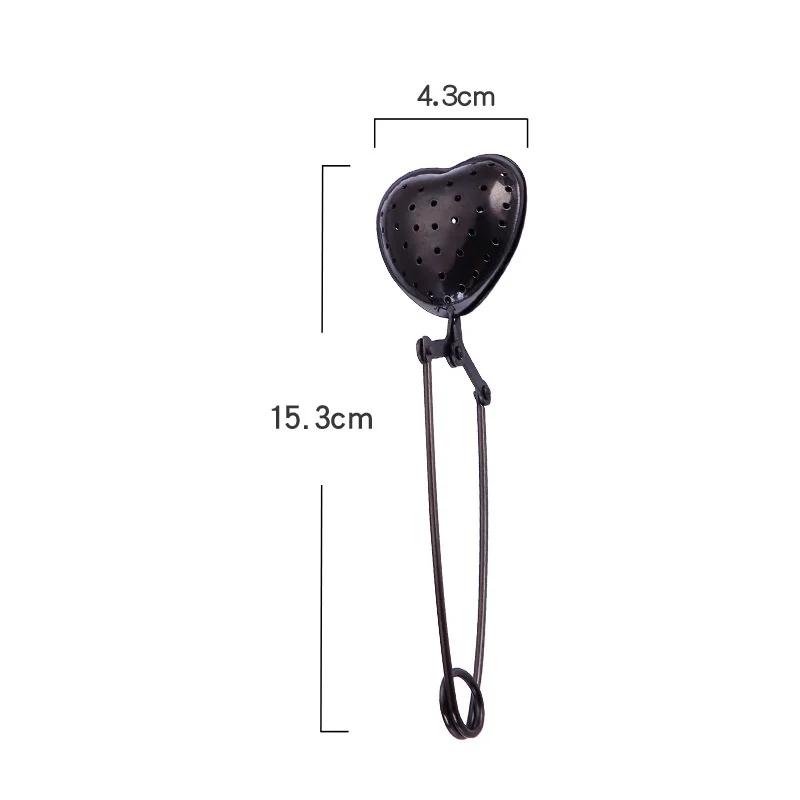 Stainless Steel Star Shell Heart Shape Tea Infuser Loose Leaf Tea Locking Teaspoon Mesh Filter Tea Strainer Kirchen Tool Set