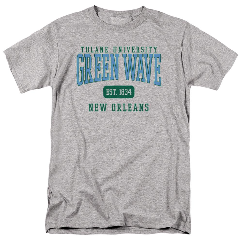 Tulane University Adult T-Shirt Est. Date, Athletic Heather, S-5XL S разноцветный