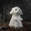 Mini Cat Ghost Ornament Cute Halloween Desktop Decor Spooky Gift For Girlfriend Home Office Collectible Figurine Home Decor