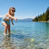 Water Bouncing Ball 5 5cm Diameter Elastic Fabric Surface Lightweight Floating Design for Outdoor Pool Lake Beach Play