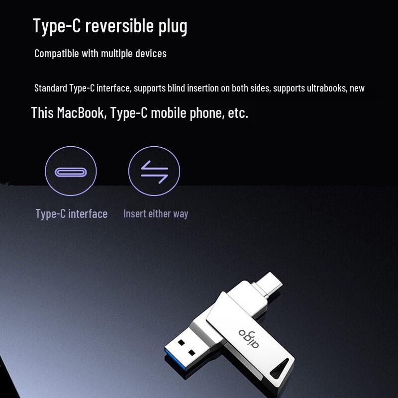 aigo U350 Type-C USB 3.1 Dual-Interface Mobile USB Drive