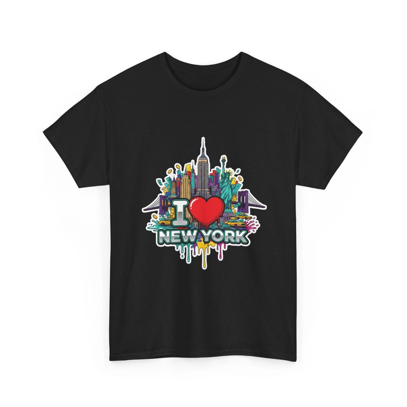 I Heart New York T-Shirt | NYC skyline graphic tee, I Love New York T-Shirt S