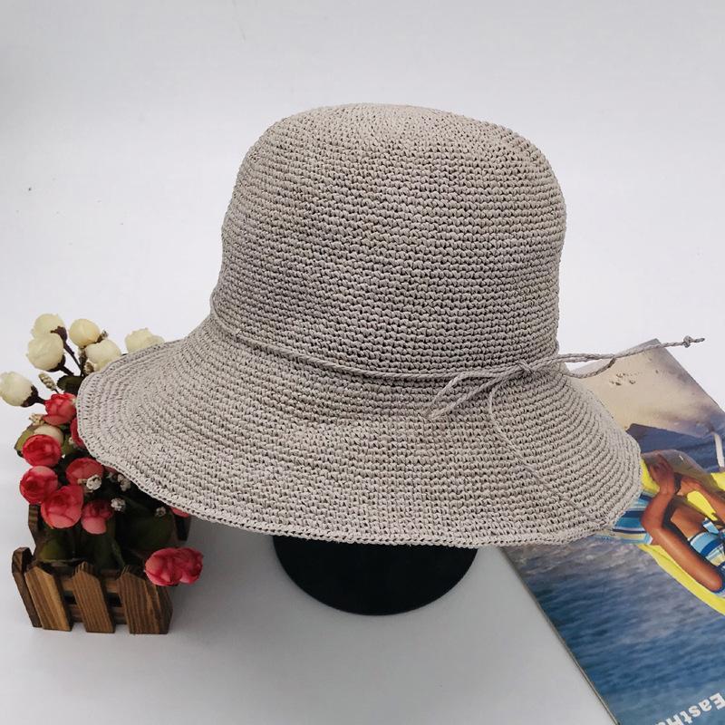 Recommended Handmade Filament Crochet Hat, High-End Monofilament Hat, Women'S Summer Seaside Beach Foldable Straw Hat