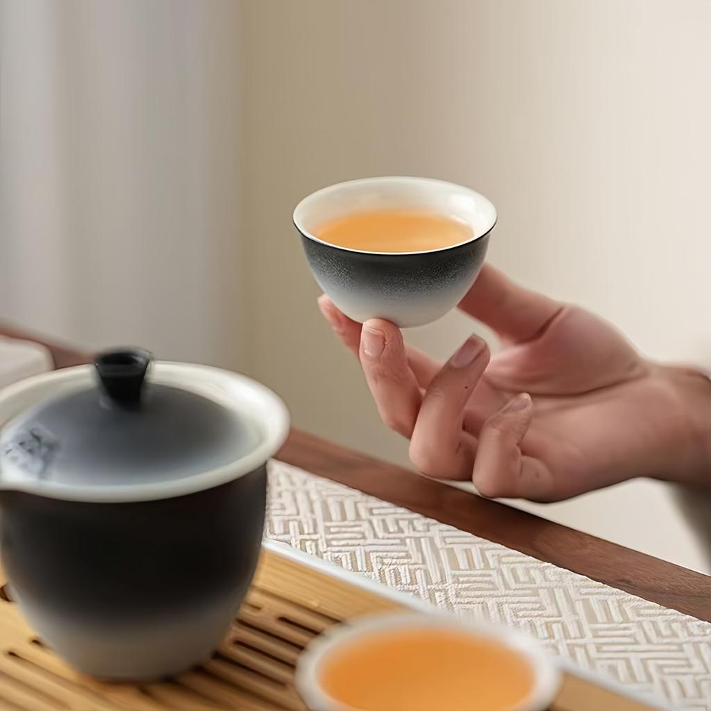 Kaaipee Travel Tea Japanese Portable Compatible with Chinese and Taiwanese Includes Storage Ceramic Perfect for Black Set, Style, Teapot, Teas, Bag,