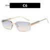 Vintage Sunglasses for Women Oversized Rimless Luxury Sunglasses Frameless Designer UV400 Sun Glasses  gafas