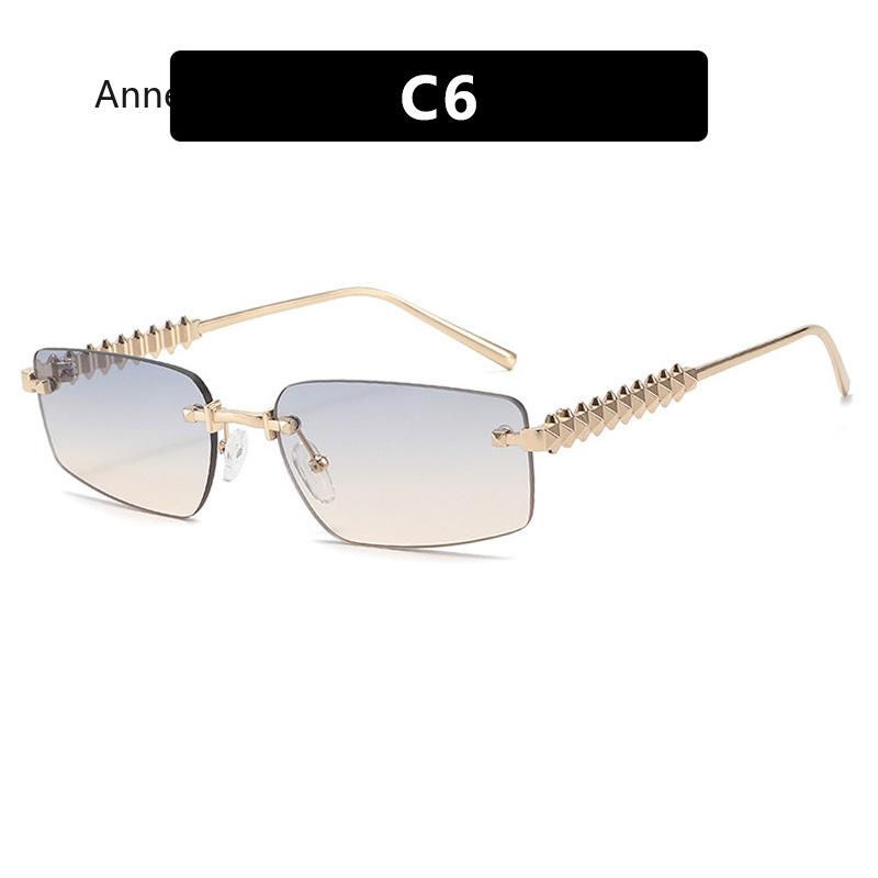 Vintage Sunglasses for Women Oversized Rimless Luxury Sunglasses Frameless Designer UV400 Sun Glasses  gafas