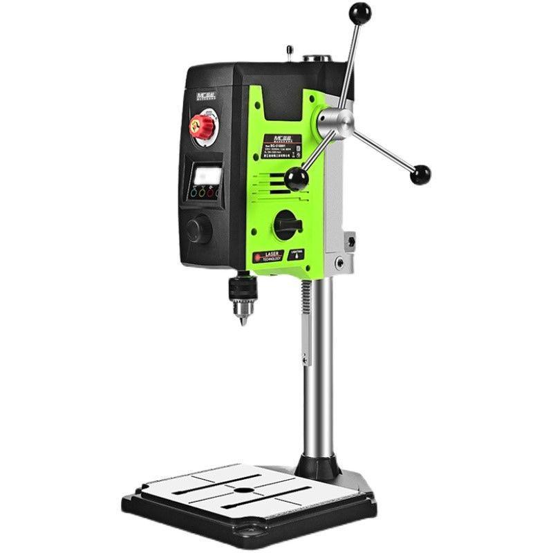 220V Mini Bench Drill with Digital Display - Multipurpose High Precision Tabletop Lathe & Milling Machine for Household and Industrial Use