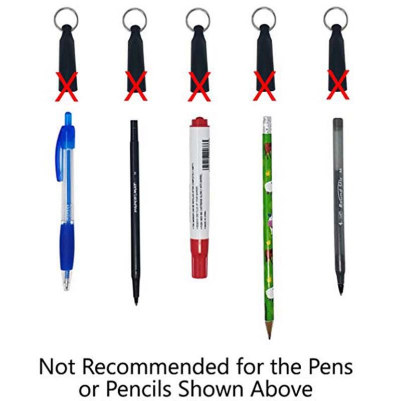 Suport de creion retractabil din oțel inoxidabil, din silicon, din ABS, anti-pierdere frânghie, breloc, clemă pentru curea