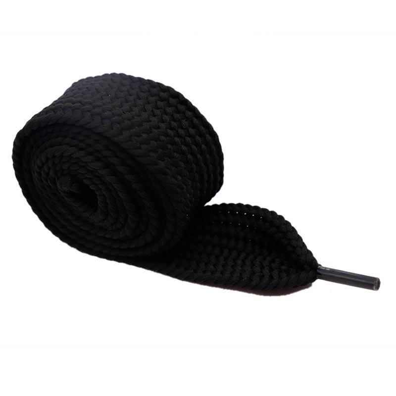 

Kurojin Classic Black & White Widened Flat 4cm Polyester Shoelaces for Casual McQueen Skate Shoes 60cm чорний