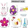 Children's Easter Felt Craft Sets Sewing Kits,Felt Sewing,Beginners Sewing Package Creative,Craft Set Made of Felt,Easter Eggs Easter Bunny