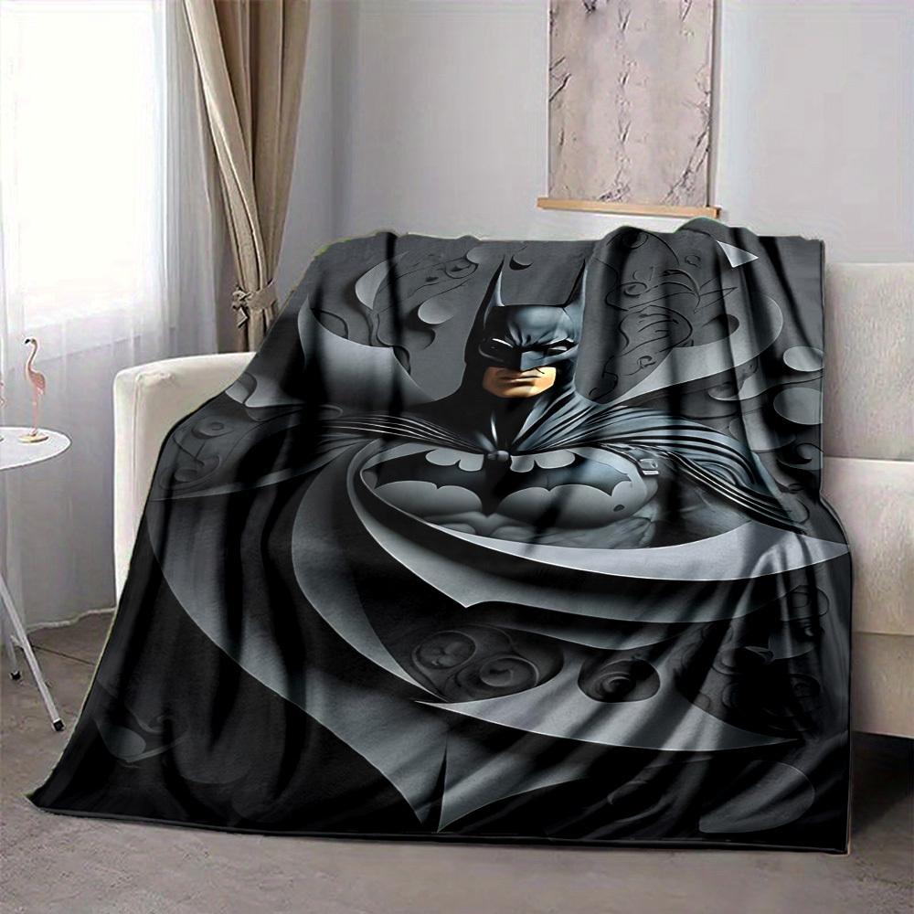1 stuks Batman, Superhelden Deken Lichtgewicht Flanellen Plaid Voor Bank, Bed, Reizen, Kamperen, Woonkamer, Kantoor, Bank, Stoel, En Bed