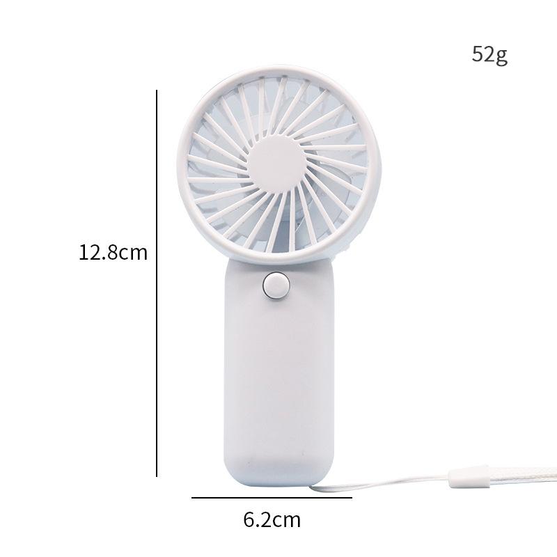 

New Handheld/Stand Usb Rechargeable Portable Handheld Fan Cute Plastic Design Dual Use Summer Cooling Fan For Kids & Adults білий