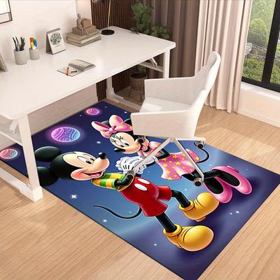 1 Stück. Mickey Maus & Minnie Maus Sternennacht Home Office Stuhl Teppich Außen Teppich Giftz041118