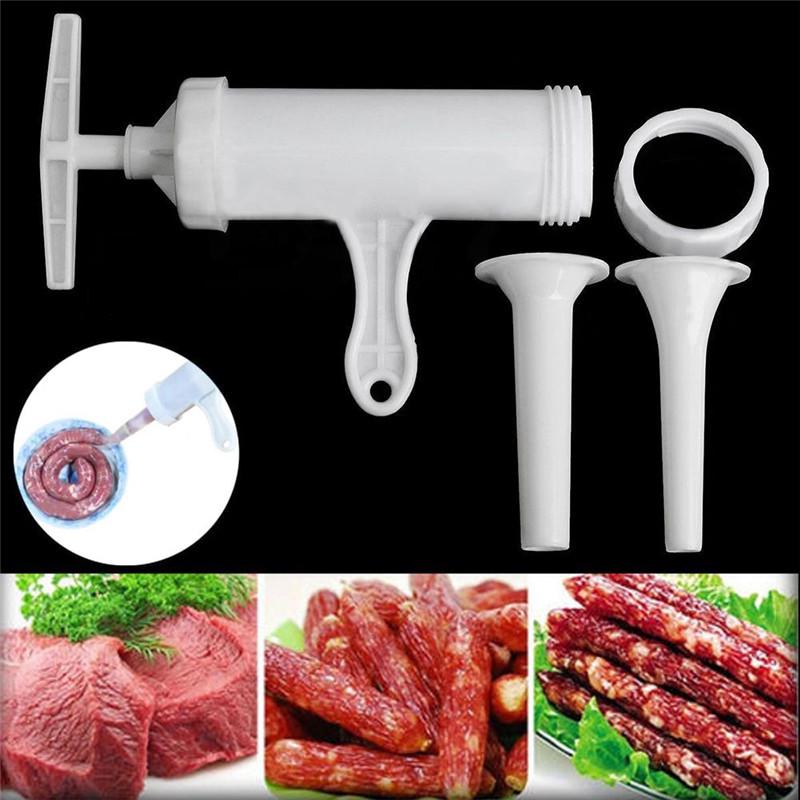 DIY Manual Sausage Stuffer Kit - Hand Operated Sausage Filler Maker for Home Made Sausages Cooking Accessories