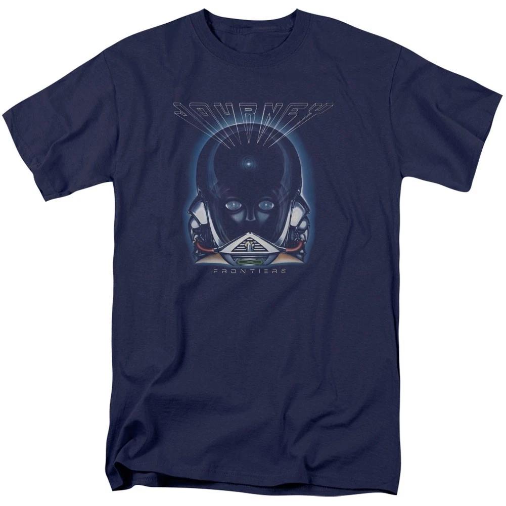 Men s Journey Frontiers Cover T-shirt Small Blue XS