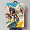 Rennradrennen Illustration Metallschilder Sportposter Vintage Heimdeko Artikel Individuelles Blechschild für Wandkunst Dekoration Retro