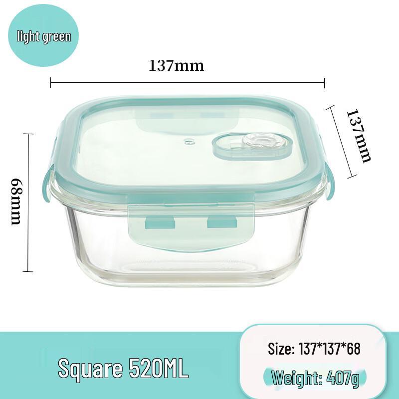 ZISIZ Glass Bento Lunch Box Set