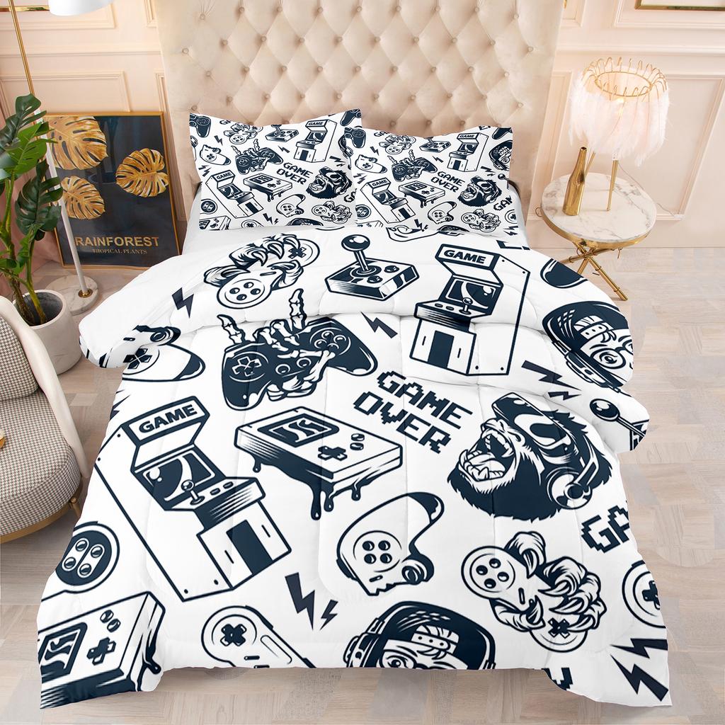 Gamepad  Bedding Set For Bedroom Soft Modern Bedding Set Comefortable Kids Duvet Cover Video Game Quilt Cover And Pillowcase
