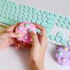 NEW Kawaii Fidget Toys Whack a Mole Keychain Simple Dimple Fidget Board Portable Antistress Decompression Toys for Children