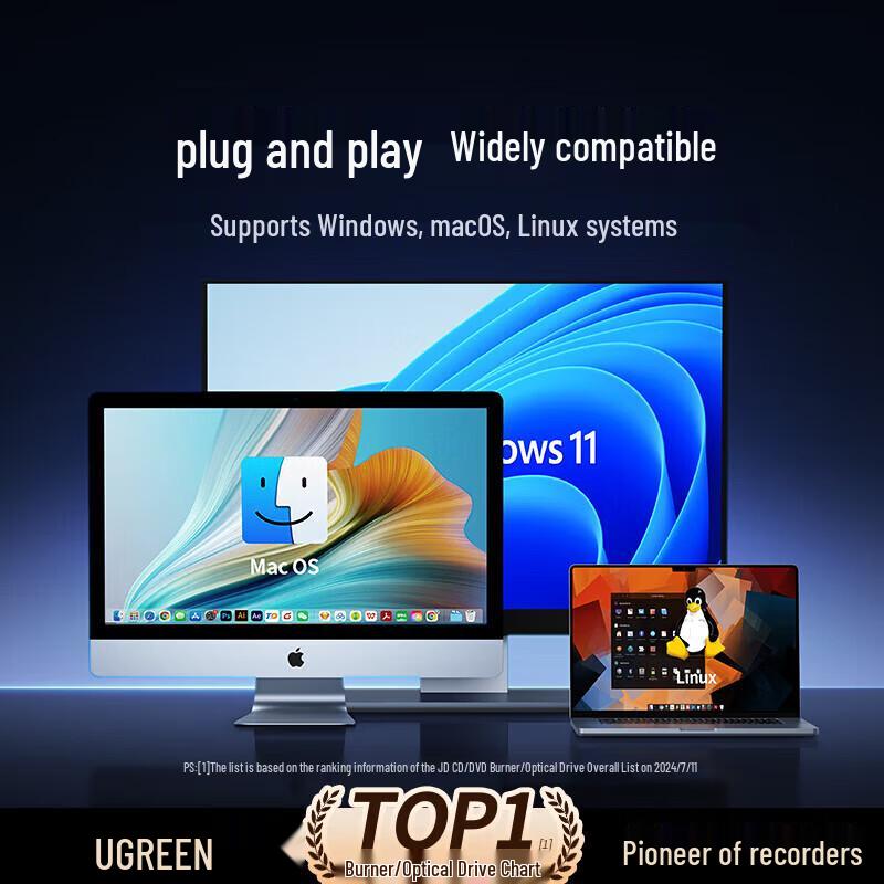 Ugreen 8x USB External DVD Burner