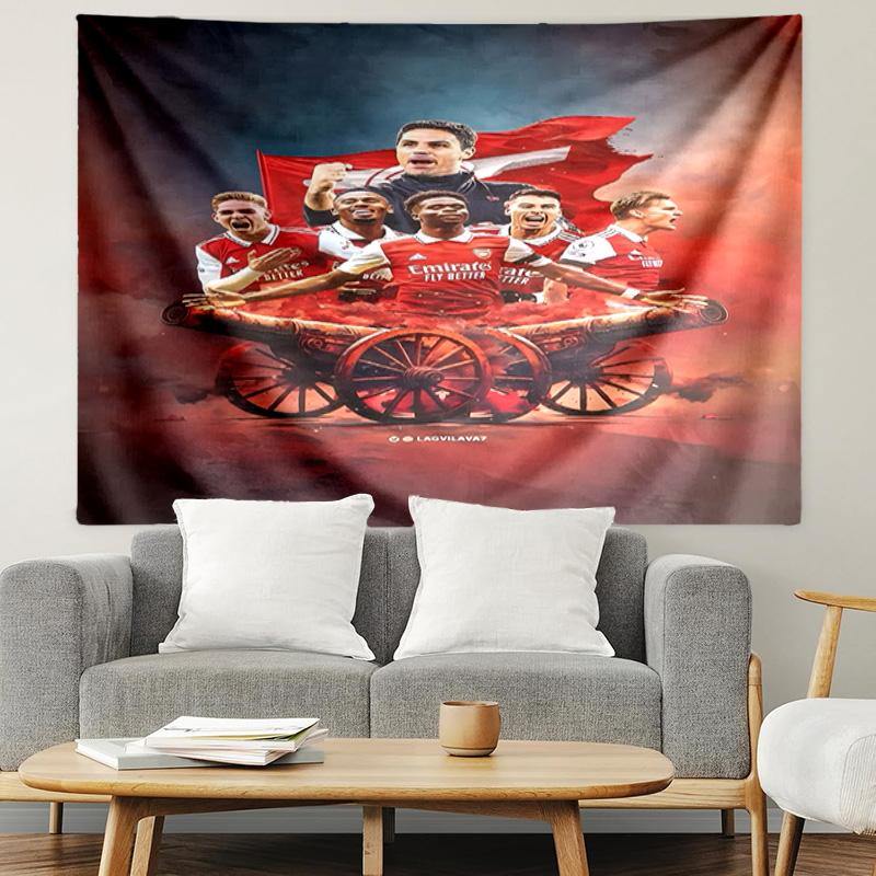 Football Team F.C Print Tapestry, Lightweight Wall Hanging, for Bedroom, Dorm, Living Room, Home Art Decor - Birthday Christmas Gift for Friends