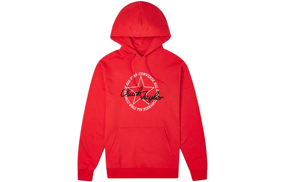 Converse Sweatshirts Men s Red Hooded Moderate Regular 10022265-A03 L