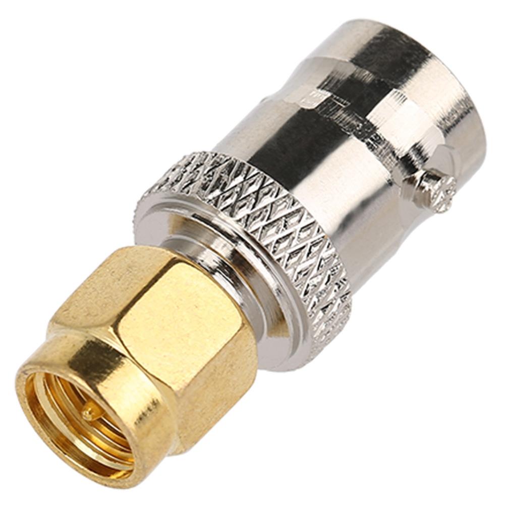 5PCS All Copper Radio Frequency Adapter SMA BNC RF Adapter SMA Male Plug to BNC Female Jack
