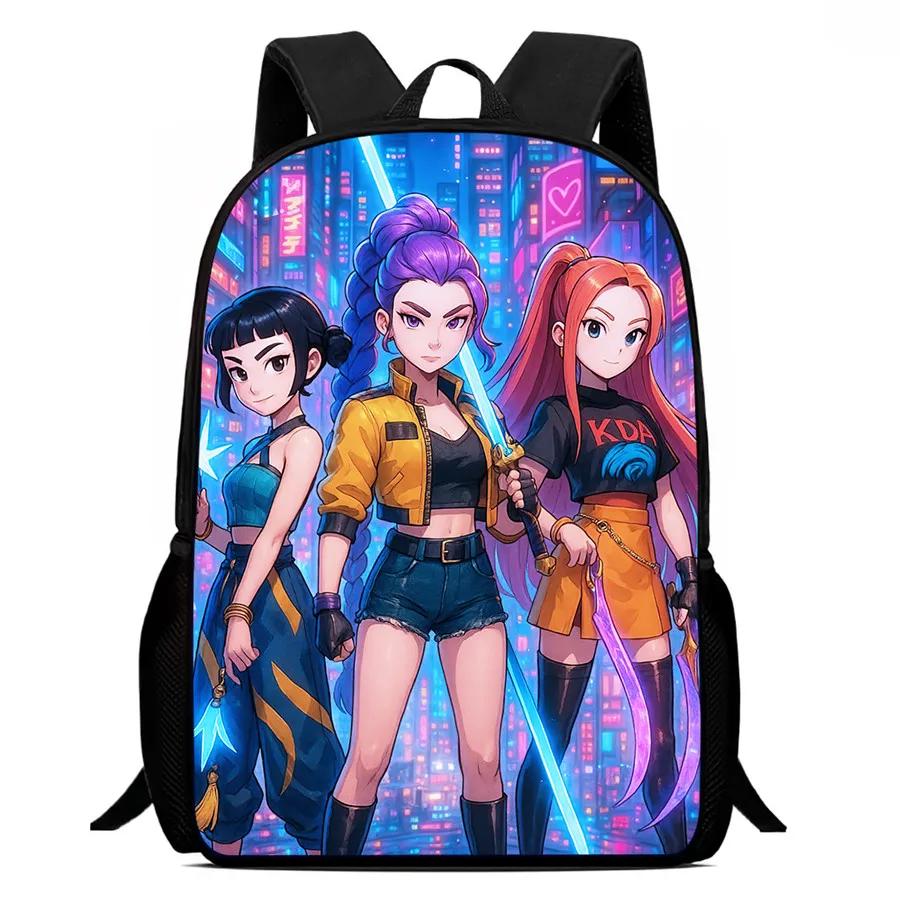 Mochila Child School Backpack,Cartoon Kpop-Dem-Onhun-Ters School Bags For Girls,Durable &Light Weight Bags For Kindergarteen