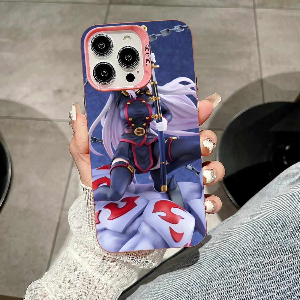 Mato seihei no slave Uzen Kyouka Handyhülle für iPhone 17 16 15 14 13 12 11 X XR XS 8 7 Air Pro Max Plus Durchsichtige Rosa Hülle