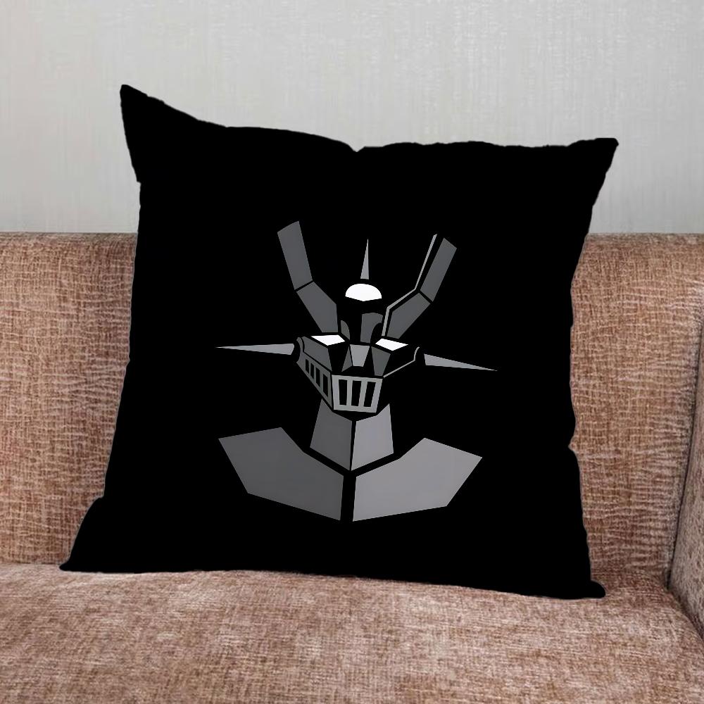 M-Mazinger Z Robot Pillow Case For Home Bedroom Car Office Decoration Living Room Sofa Cushion Cover Suitable
